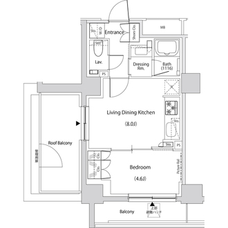 ザ・パークハビオ文京目白台プレイスの間取図