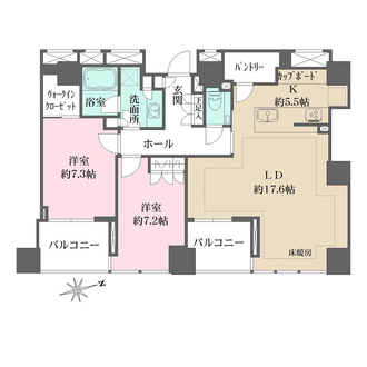 クラッシィタワー新宿御苑の間取図