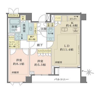 ザ・パークハウス千代田六番町の間取図