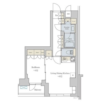 Brillia　ist 文京六義園の間取図