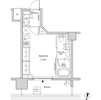 ザ・パークハビオ代々木の間取図