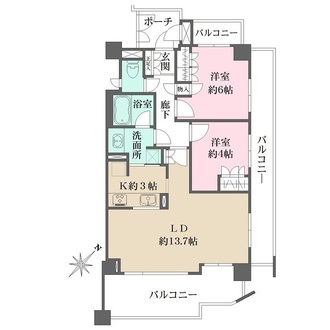 クレアトール高井戸の間取図