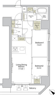 ザ・パークハビオ江古田の間取図