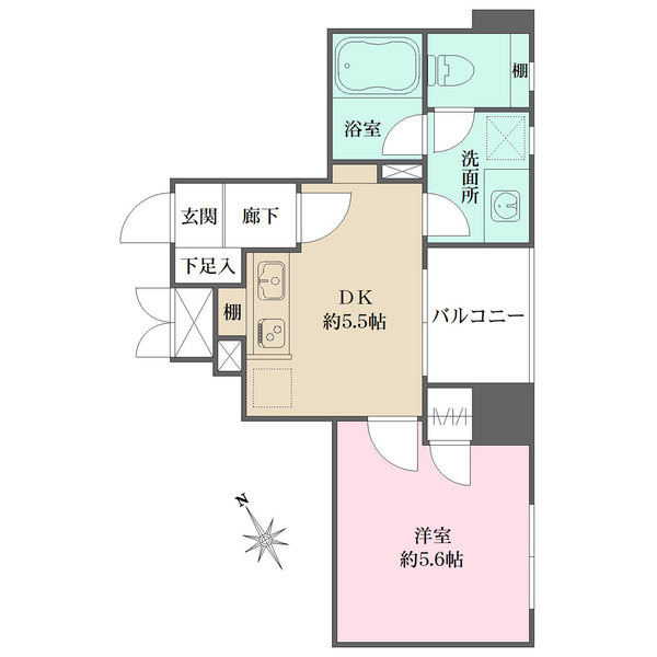 藤和シティホームズ上野山伏町の間取図