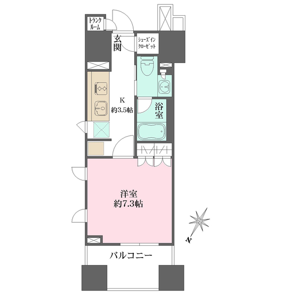 Ｂｒｉｌｌｉａ銀座ｉｄの間取図