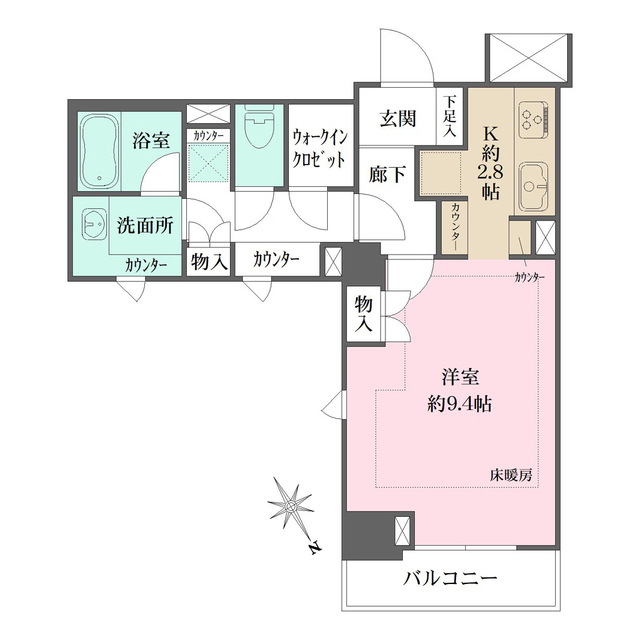 ファミール東京グランリッツの間取図
