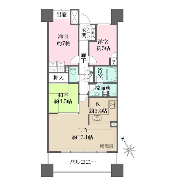 パークハウス清澄白河リバーサイドの間取図