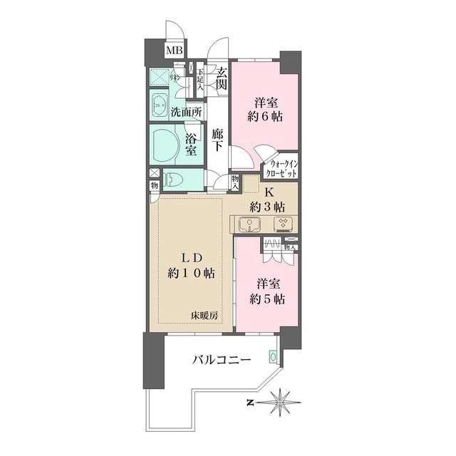 リーデンススクエア津田沼の間取図
