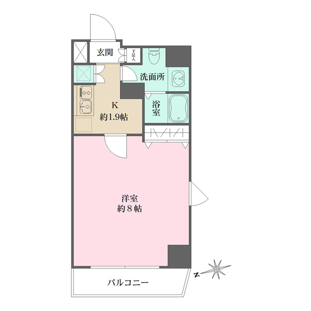 ラヴィーナ北上野の間取図