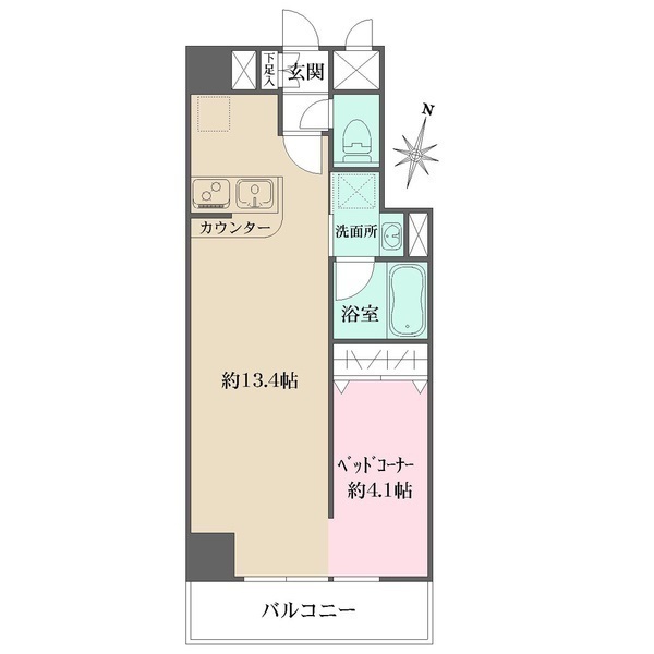 フレア・Fの間取図