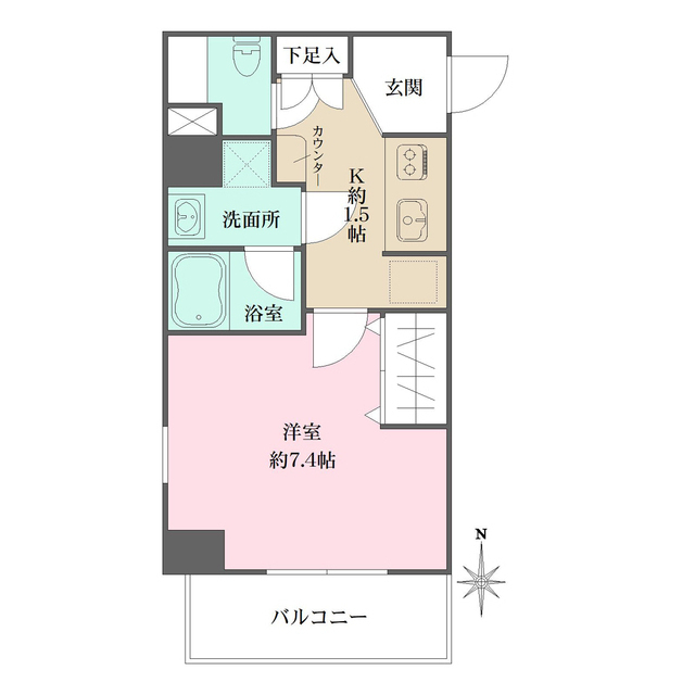 スコラタワーの間取図