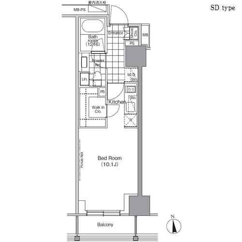 パークハビオ門前仲町の間取図
