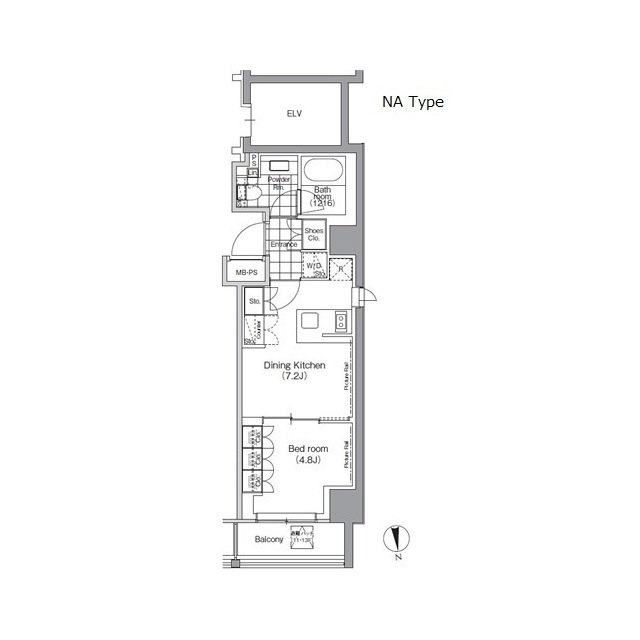 パークハビオ門前仲町の間取図