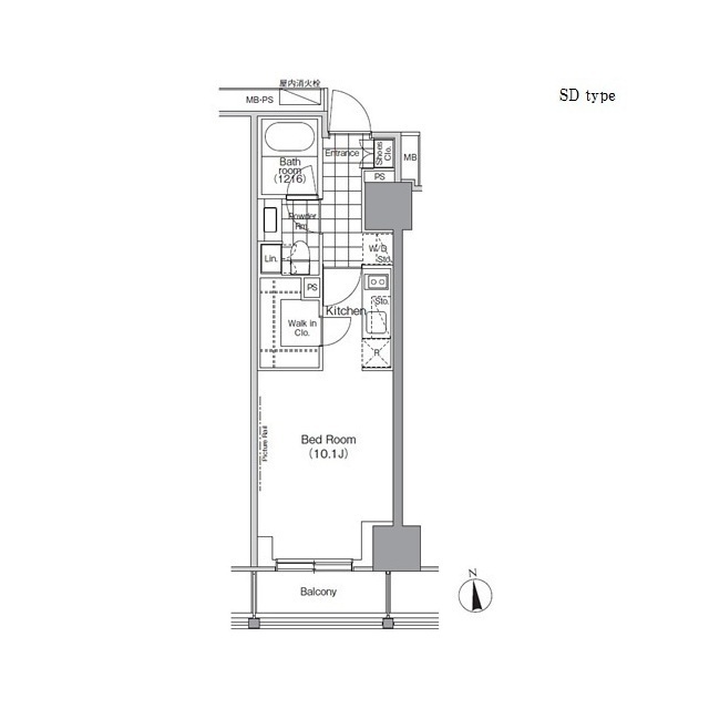 パークハビオ門前仲町の間取図