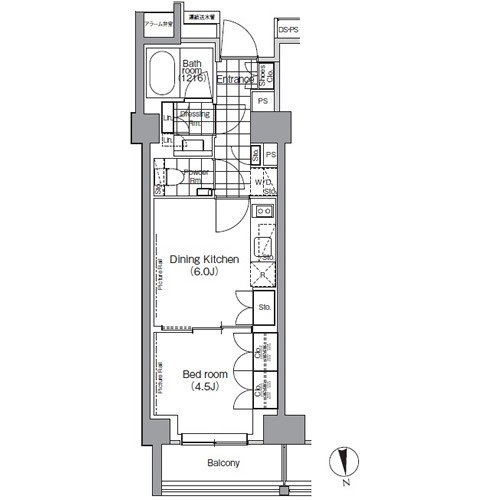 パークハビオ門前仲町の間取図