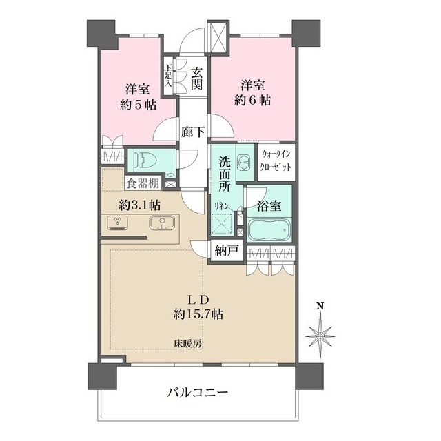 ザ・パークハウス上野池之端レジデンスの間取図