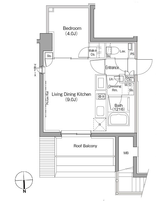 ザ・パークハビオ根岸三丁目の間取図