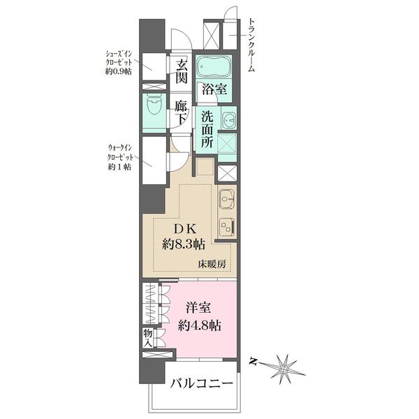 ザ・パークハウス文京白山の間取図