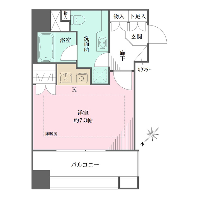 ファミールグラン銀座４丁目の間取図