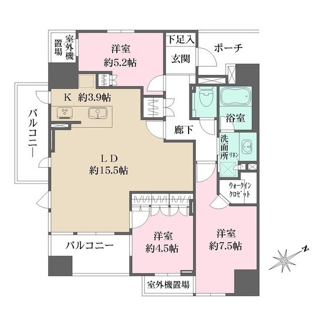 グランスイート南砂の間取図