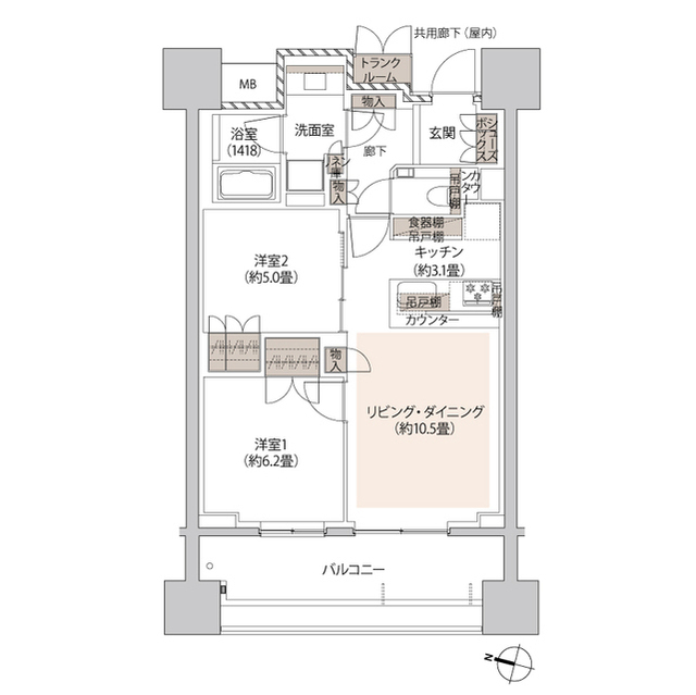 ザ・パークハウス本郷の間取図