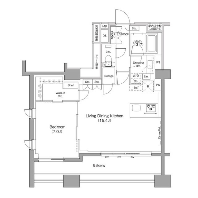 ザ・パークハビオ木場の間取図