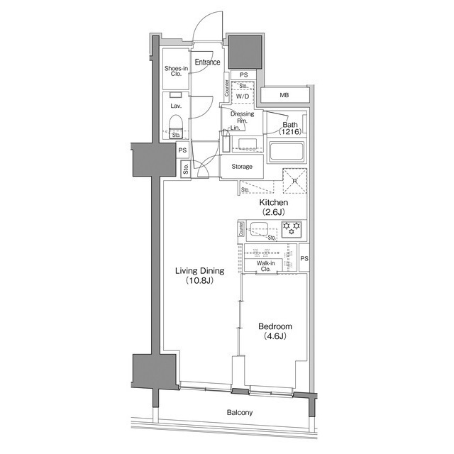 ザ・パークハビオ日本橋馬喰町の間取図