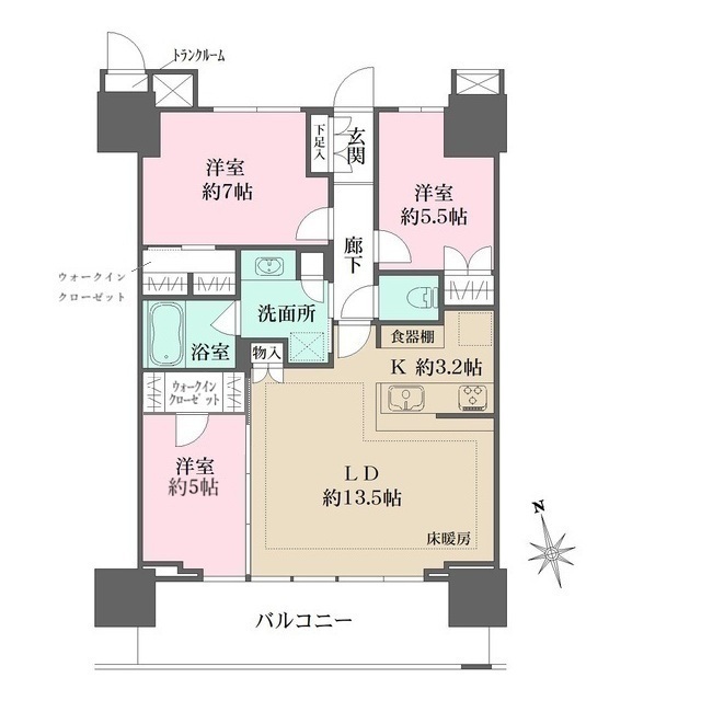 津田沼ザ・タワーの間取図