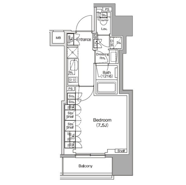 ザ・パークハビオ新御徒町の間取図