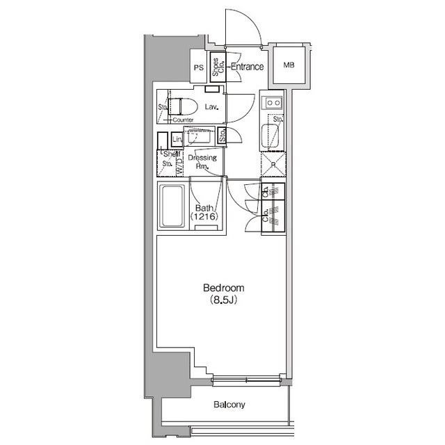 ザ・パークハビオ新御徒町の間取図