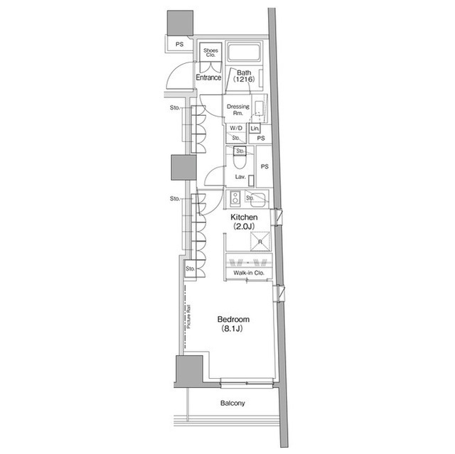 ザ・パークハビオ小石川の間取図
