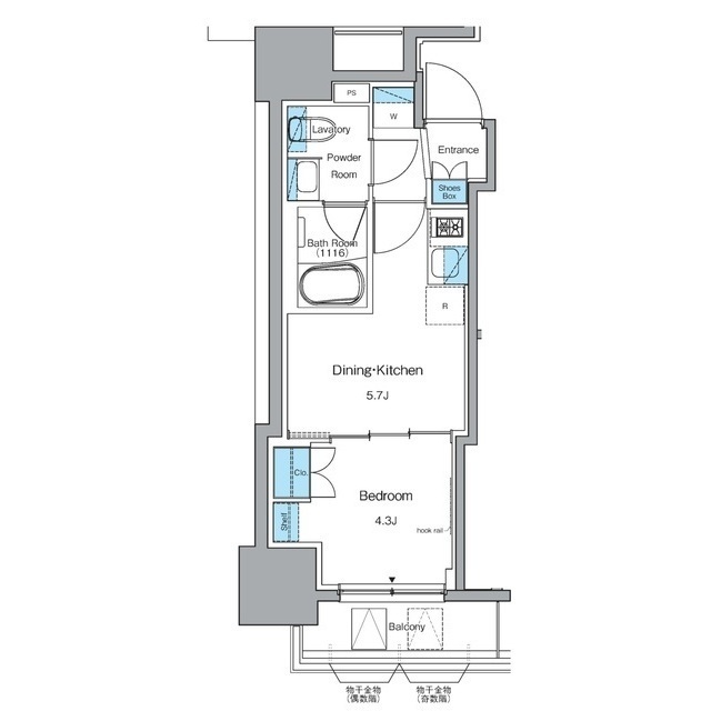 ルフォンプログレ秋葉原EASTの間取図