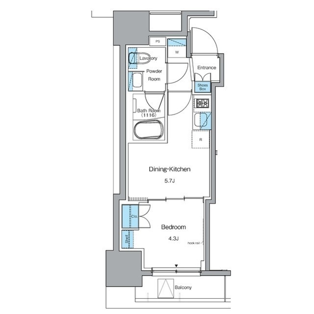 ルフォンプログレ秋葉原ＥＡＳＴの間取図