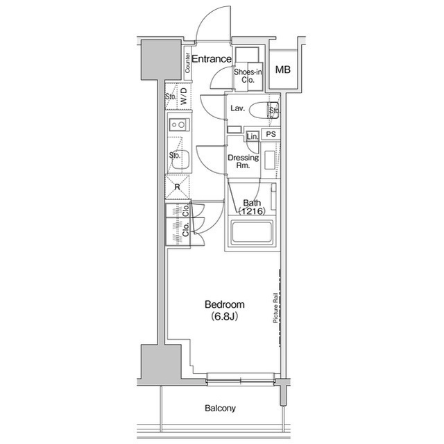 ザ・パークハビオ入谷の間取図