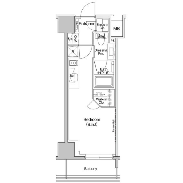 ザ・パークハビオ入谷の間取図