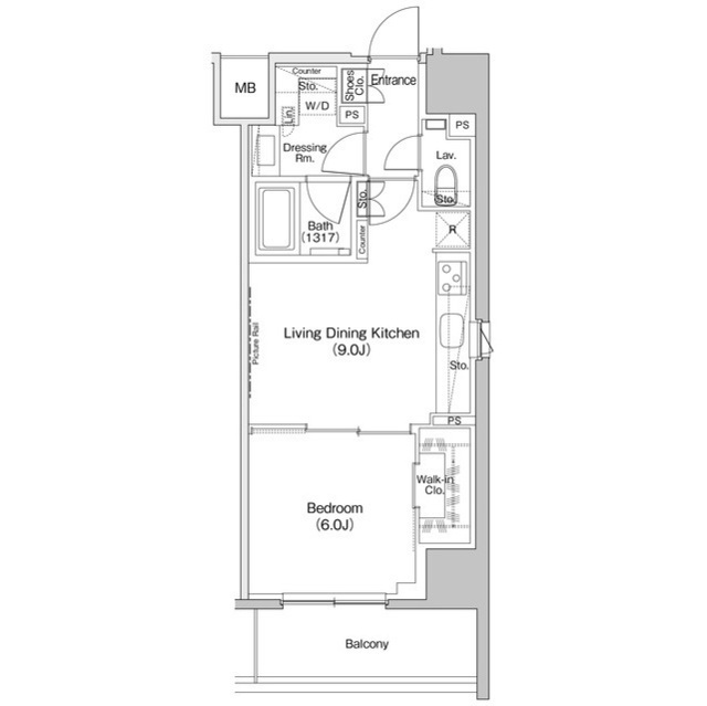 ザ・パークハビオ元浅草プレイスの間取図