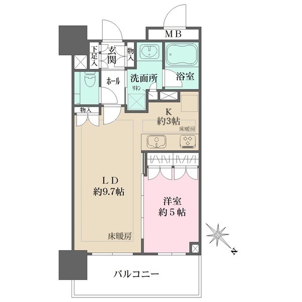 ブランズタワー豊洲の間取図