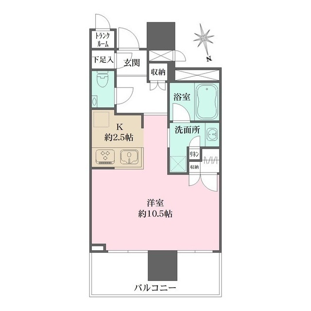 パークシティ中央湊　ザ　タワーの間取図