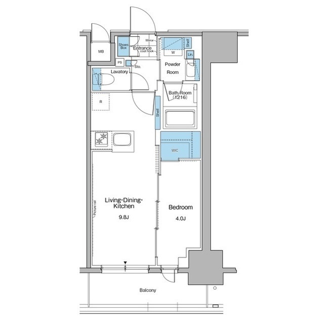 ルフォンプログレ秋葉原マークスの間取図