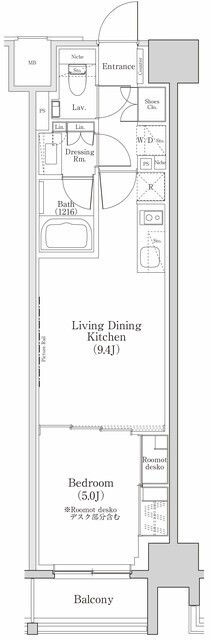 ザ・パークハビオ日本橋三越前の間取図