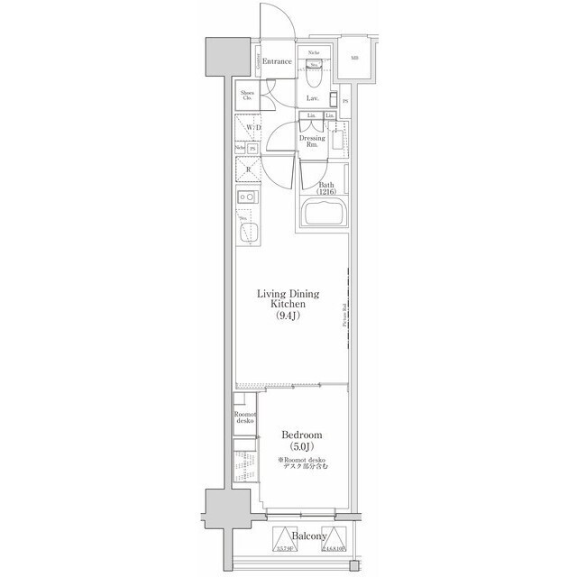 ザ・パークハビオ日本橋三越前の間取図