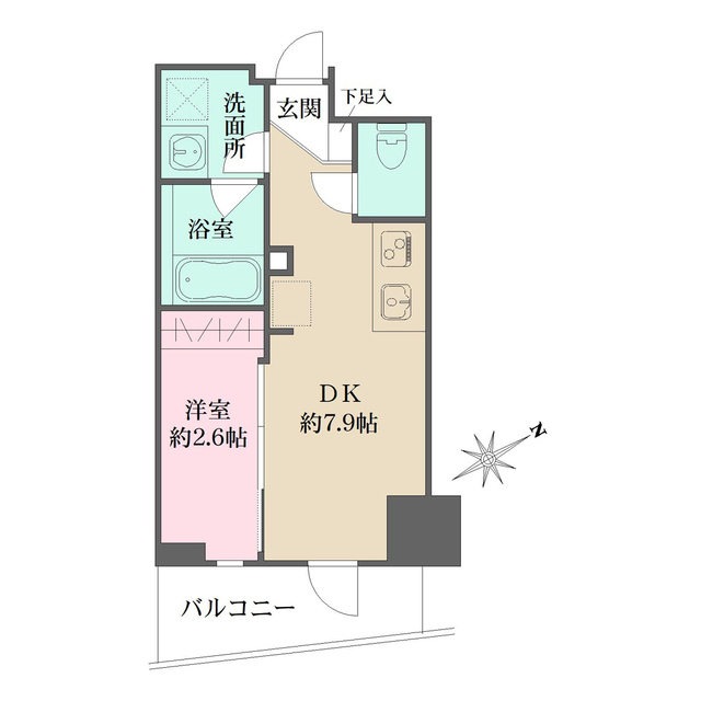 N-flats三ノ輪の間取図