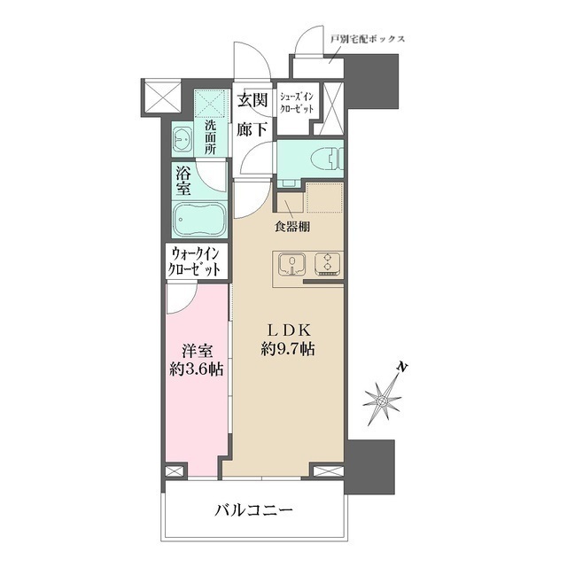 ザ・パークワンズ日本橋人形町の間取図