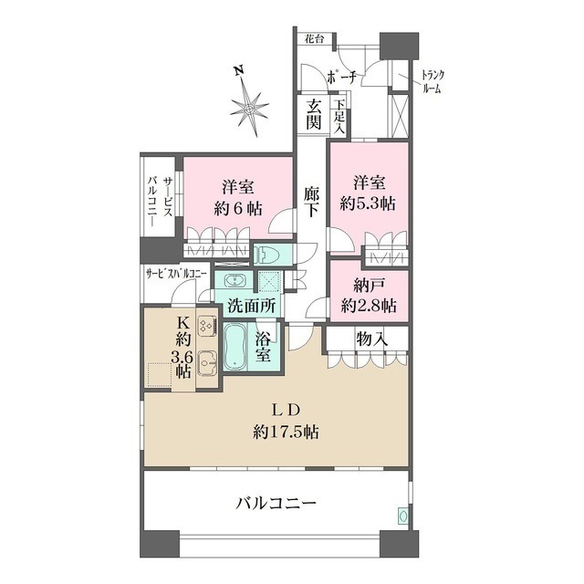 グランヒルズTOKYOイーストの間取図
