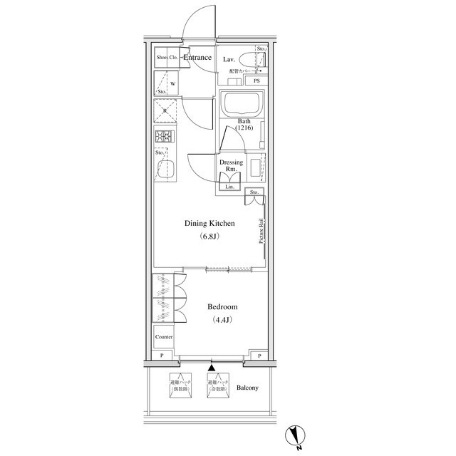ザ・パークハビオ北千住の間取図