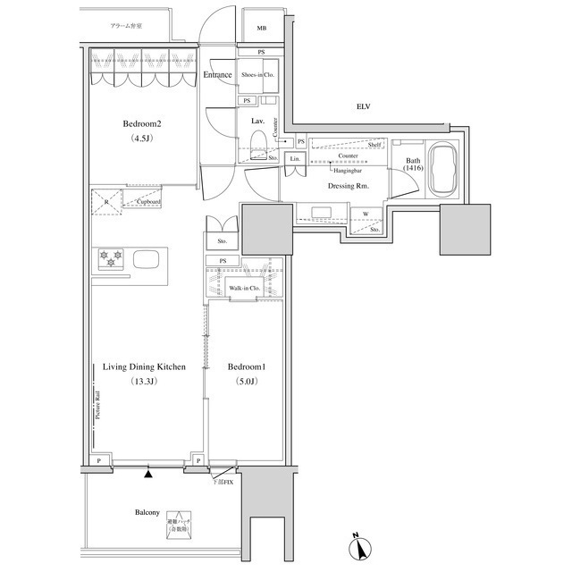 ザ・パークハビオ北千住の間取図