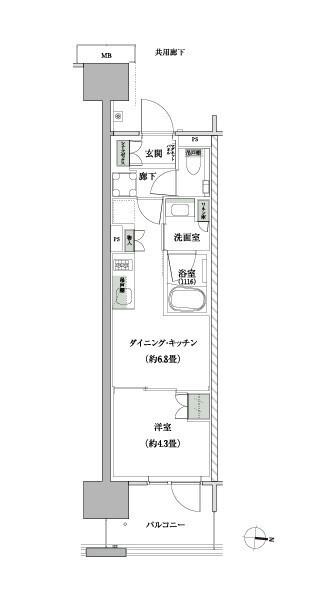 ザ・パークハウス亀戸九丁目の間取図