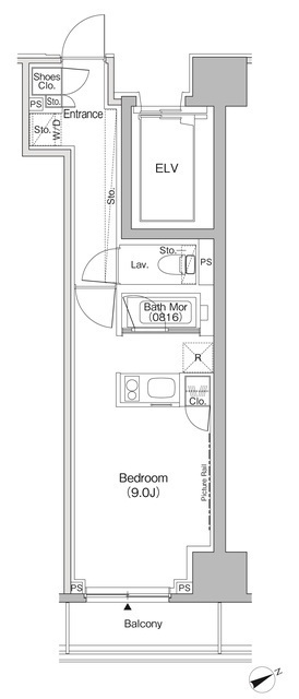 ザ・パークハビオ日本橋茅場町の間取図