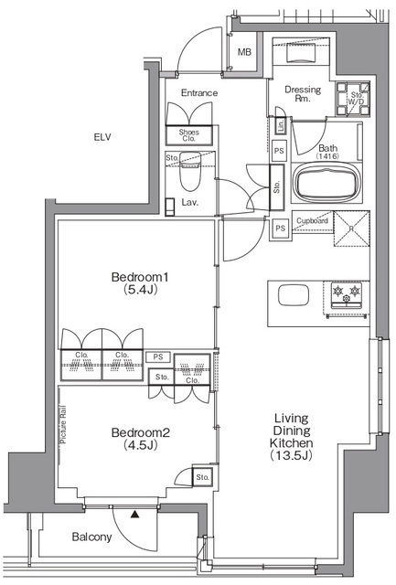 ザ・パークハビオ本所吾妻橋の間取図