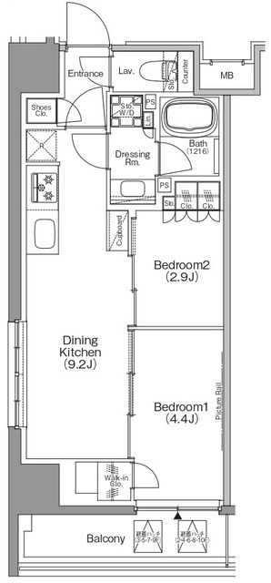 ザ・パークハビオ本所吾妻橋の間取図